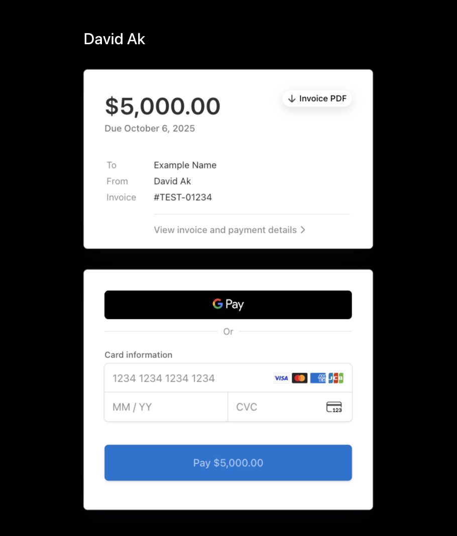 Online Invoices